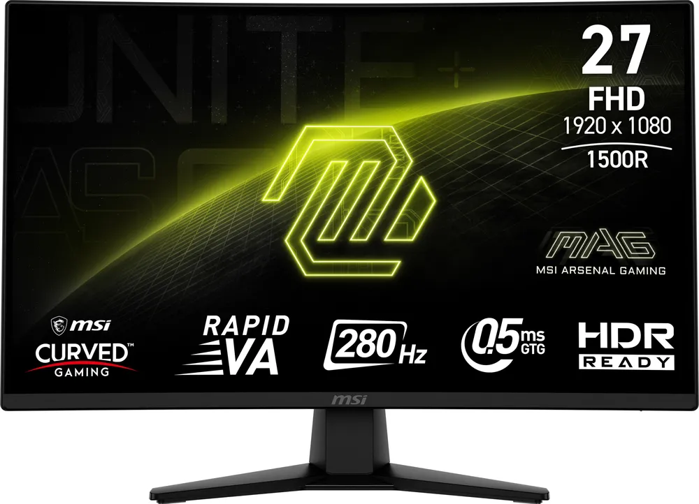 Monitor MSI MAG 274CXF 27" FullHD 280Hz Rapid VA Curved HDR 0,5ms