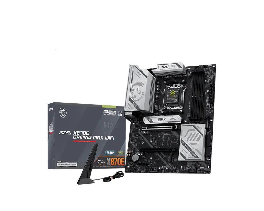 Motherboard MSI MAG X870E GAMING MAX WIFI AMD X870E Sockel AM5 DDR5 ATX WiFi 7 PCIe 5.0 USB4