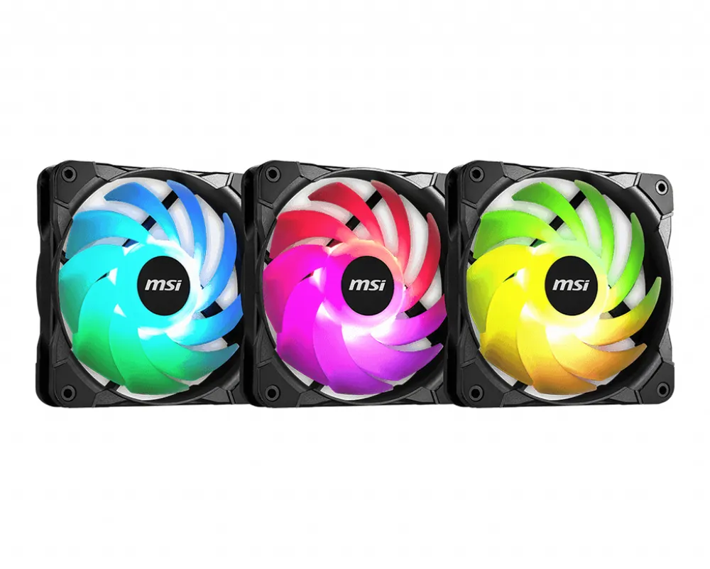 Lüfter MSI VENT MAX F12A-3 Kabel 1-zu-3 Mystic Light Silicone Lüfter MSI VENT MAX F12A-3 Kabel 1-zu-3 Mystic Light Silicone