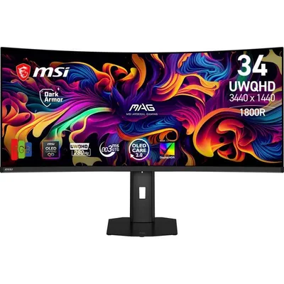 Monitor MSI MAG 341CQP QD-OLED X28 34" UltraWide Quad HD 280Hz QD-OLED Curved Höhenverstellbar