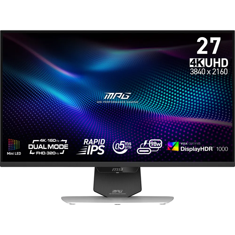 MPG 274URDFWDE E16M, Weiß, 27 Zoll, 4K, 160/320 Hz, 1 ms