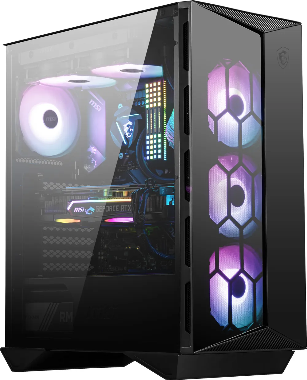MSI MPG Gungnir 110R Tempered Glass USB 3.0 ARGB Schwarz