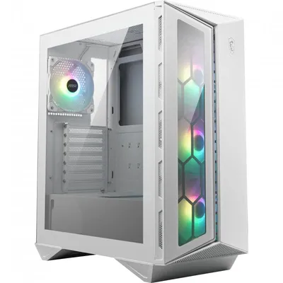 MSI MPG Gungnir 110R gehärtetes Glas USB 3.0 ARGB Weiß