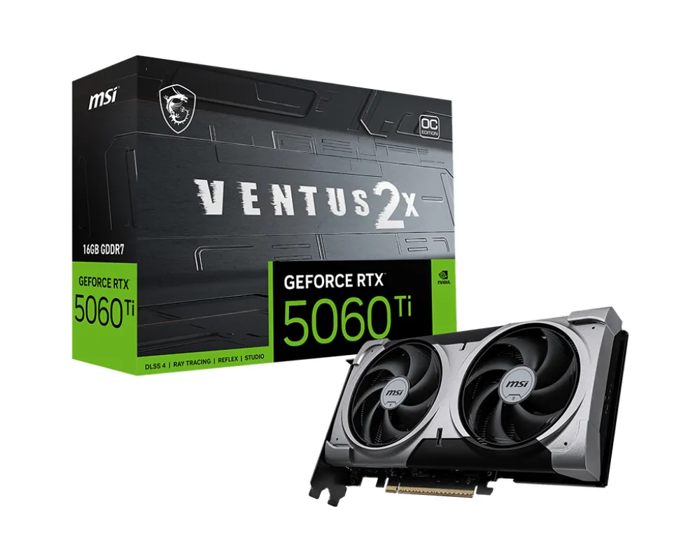 MSI GeForce RTX 5060 TI 16G VENTUS 2X OC PLUS Grafikkarte