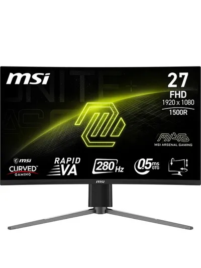 MSI MAG 276CPXF Curved-Gaming-Monitor (69 cm/27 ", 1920 x 1080 px, Full HD, 0,5 ms Reaktionszeit, 280 Hz, LED, 5-Wege Joystick Navigation)