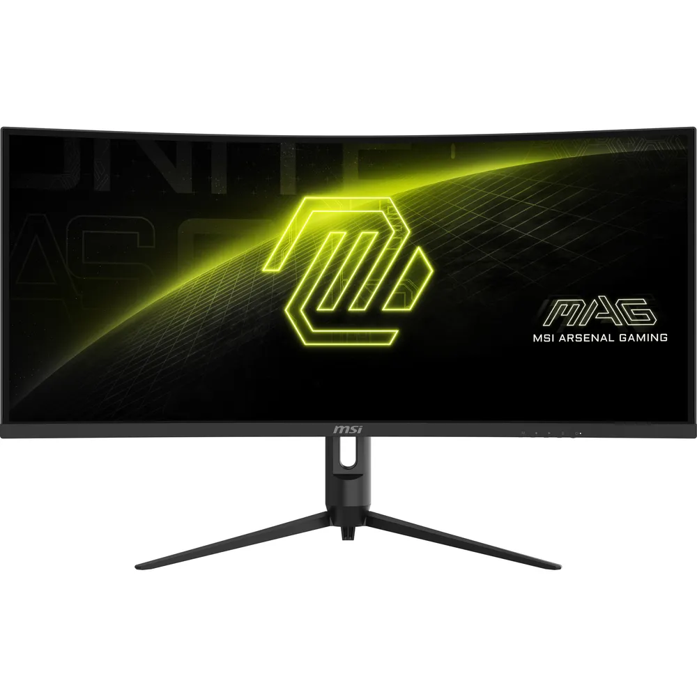 MSI MAG 342CQR Curved-Gaming-Monitor (86 cm/34 ", 3440 x 1440 px, UWQHD, 1 ms Reaktionszeit, 180 Hz, VA LED, 3 Jahre Herstellergarantie, höhenverstellbar)