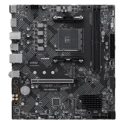 Motherboard MSI PRO B550M-B B550 AM4 DDR4 Micro ATX PCIe 4.0 64GB RAM
