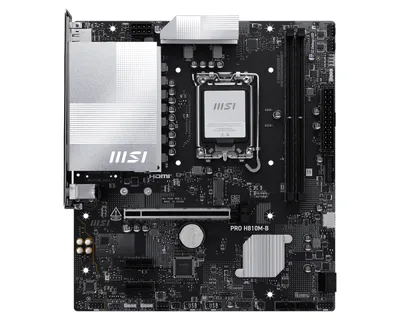 Placa Base MSI PRO H810M-B Intel H810 LGA1851 DDR5 micro ATX 2.5GbE M.2 RGB