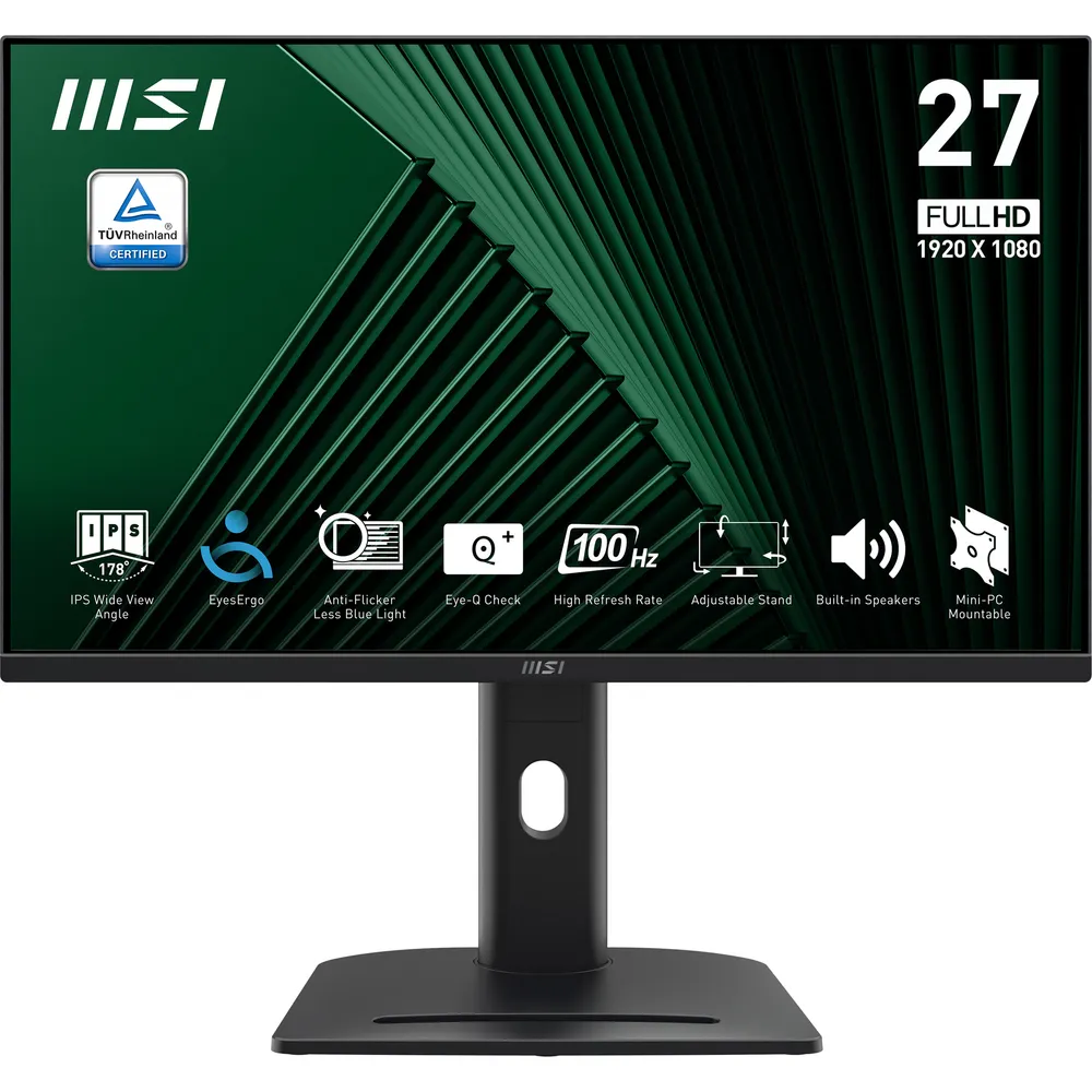 Monitor MSI Pro MP275PGDE 27" Full HD 100Hz IPS Lautsprecher Höhenverstellbar