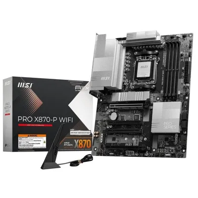 Motherboard MSI PRO X870-P WIFI X870 AM5 DDR5 ATX WiFi 7 5GbE RGB M.2 PCIe 5.0