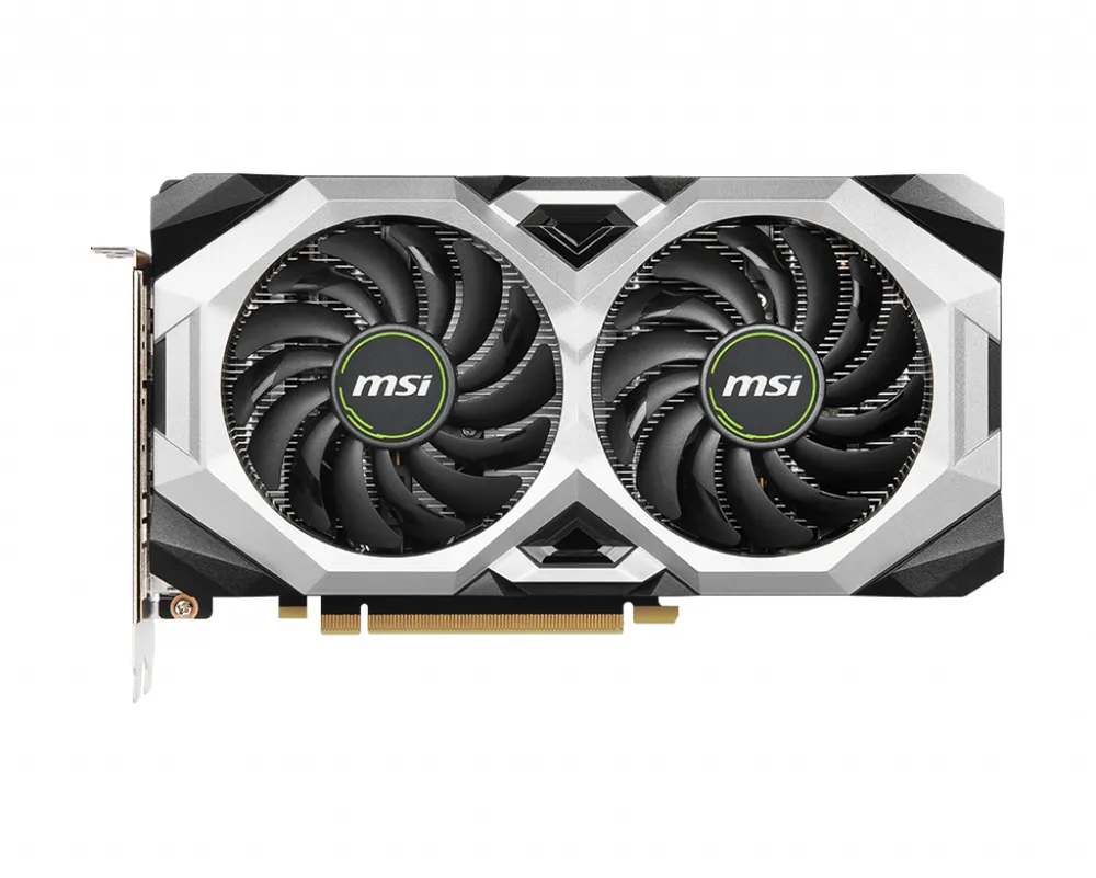 MSI GeForce RTX 2060 VENTUS GP OC Grafikkarte 6GB GDDR6 Leise Dual-Lüfter-Kühlung