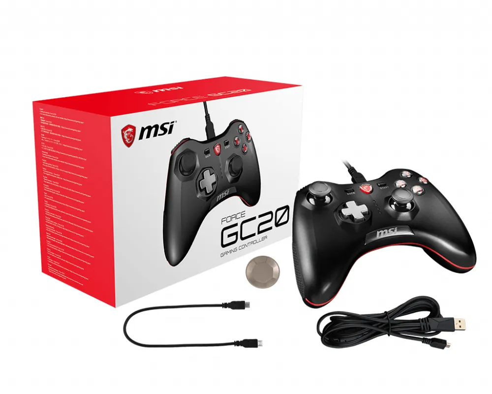 MSI Force GC20 | s10-0400030-ec4 | Game Pad - kabelgebunden