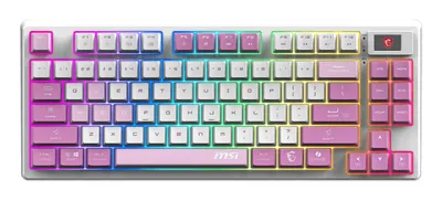 MSI Forge Gk600 Tkl W Violet Gaming Keyboard retail | s11-43deq01-hh9 | Tastatur - QWERTY