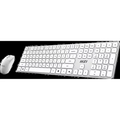 Tastatur MSI Forge K210 W weiß deutsches Layout Office Combo mit Maus