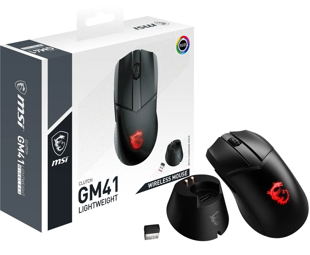 MSI Clutch GM41 Lightweight Wireless | s12-4300860-c54 | rechts - Optisch