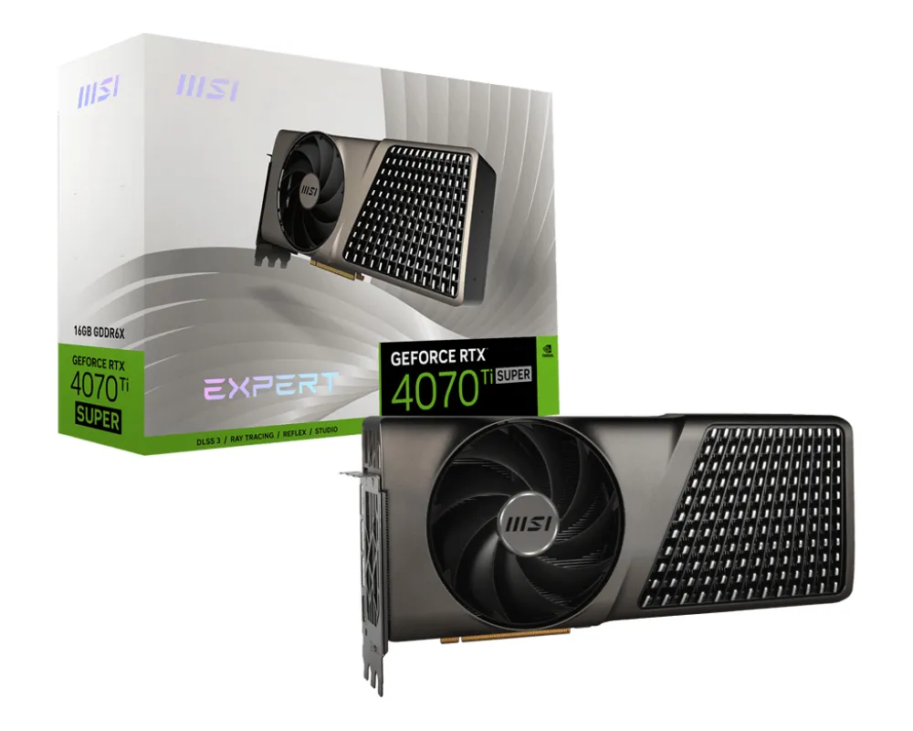 MSI GeForce RTX 4070 Ti SUPER 16G EXPERT | v513-683r | VGA - PCI-E x16