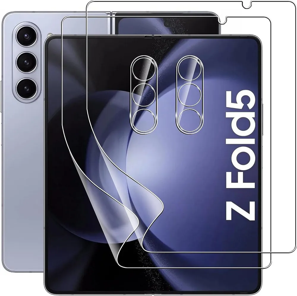 MSM Displayschutzfolie 2X Panzerfolie (Display + Kamera) für Samsung Galaxy Z Fold 5
