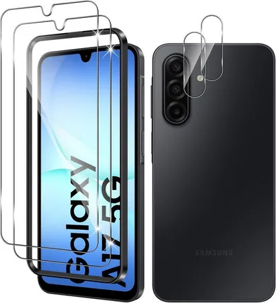 MSM Displayschutzglas 2X Schutzglas (Display + Kamera) für Samsung Galaxy A17 5G Panzerfolie