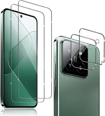 MSM Displayschutzglas 2X Schutzglas (Display + Kamera) für Xiaomi 14 Display Panzerfolie
