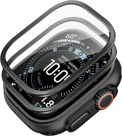 MSM Displayschutzglas 2X Schutzglas für Apple Watch Ultra 3 Ultra 49mm Panzerfolie Titan 9H