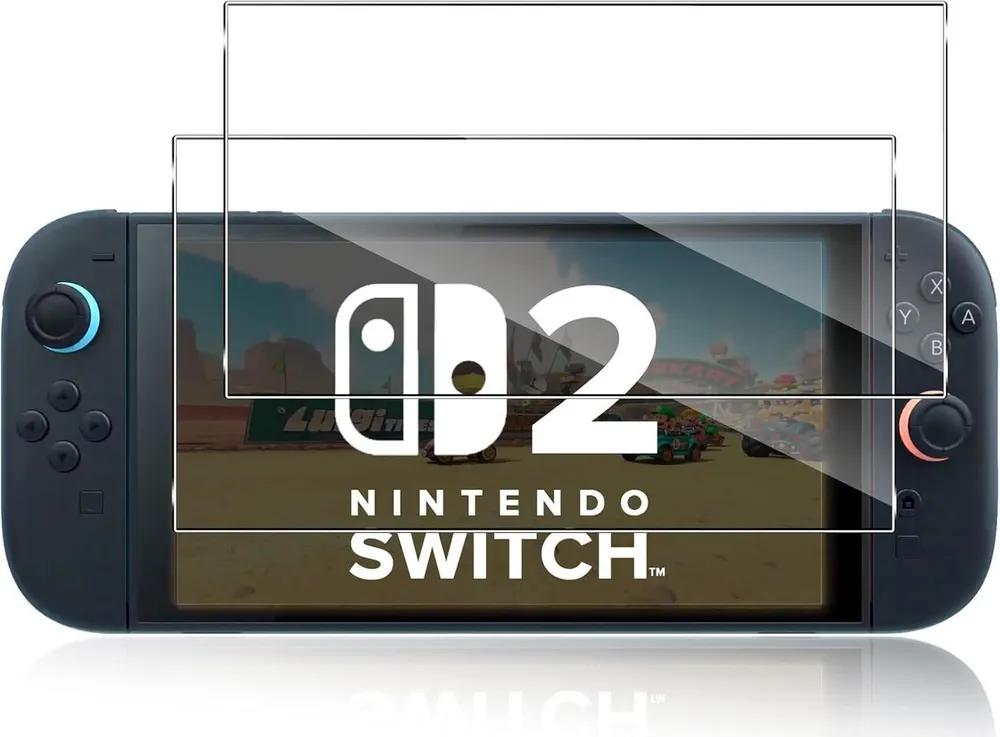 MSM Displayschutzglas 2X Schutzglas für Nintendo Switch 2 Panzerfolie Display Schutz 9H