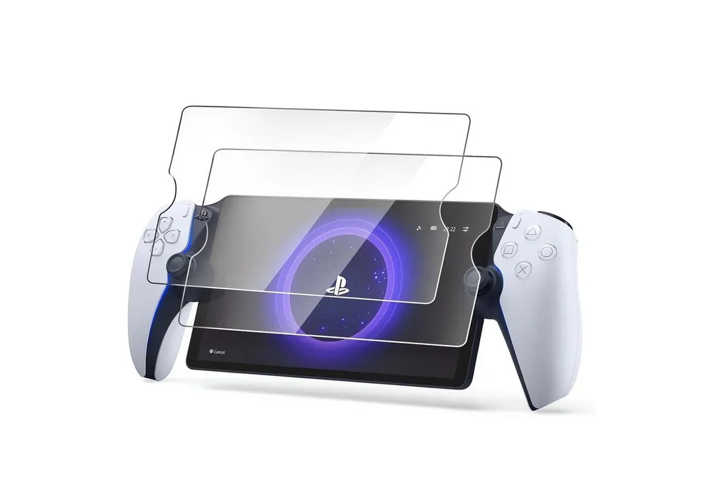 MSM Displayschutzglas 2X Schutzglas für Playstation Portal PS5 Panzerfolie Display Full