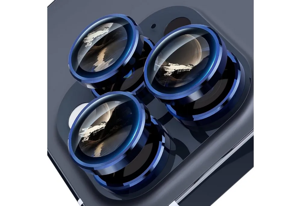 MSM Displayschutzglas 3X Linsenglas für Apple iPhone 15 Pro / 15 Pro Max Schutz Panzerfolie