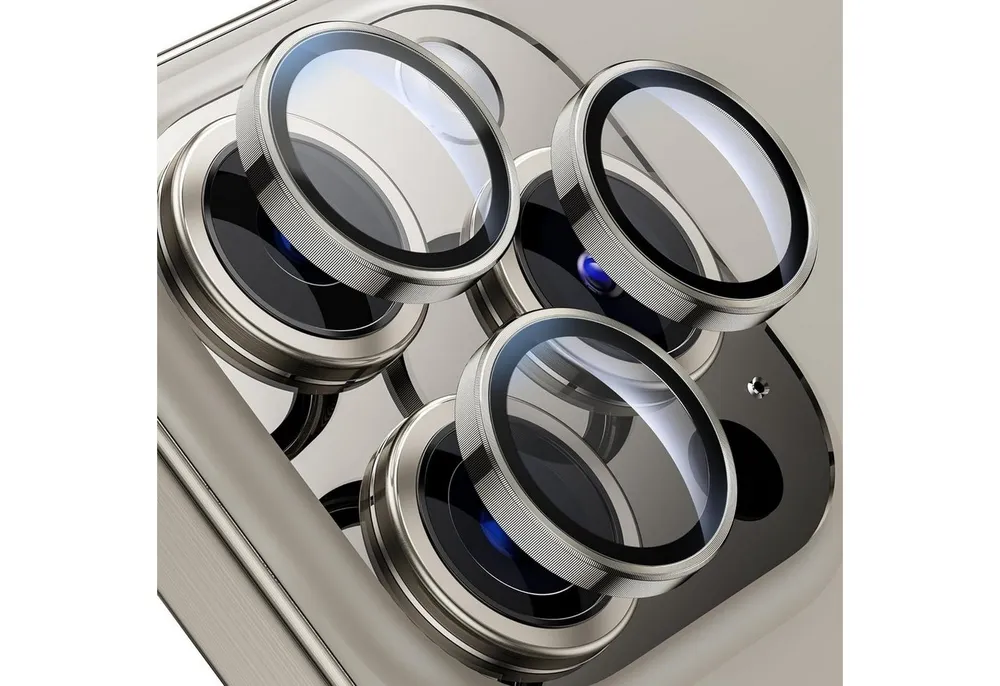 MSM Displayschutzglas 3X Linsenglas für Apple iPhone 15 Pro / 15 Pro Max Schutz Panzerfolie