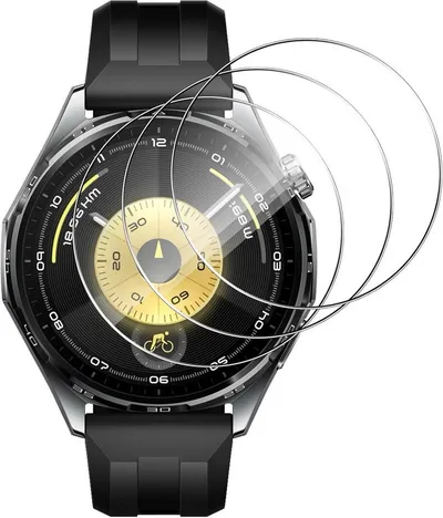 MSM Displayschutzglas 3X Schutzglas für Huawei Watch GT6 46 mm Panzerfolie Full 9H