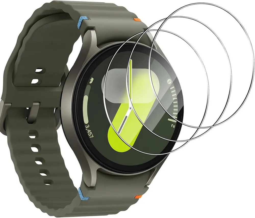 MSM Displayschutzglas 3X Schutzglas für Samsung Galaxy Watch 7 40 mm Panzerfolie 9H