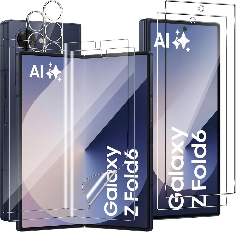 MSM Displayschutzglas 6in1 Schutzglas (Display + Kamera) für Samsung Galaxy Z Fold 6 5G