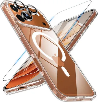 MSM Handyhülle 3in1 Schutzglas für iPhone 17 Pro / Pro Max Panzerfolie MagSafe Hülle