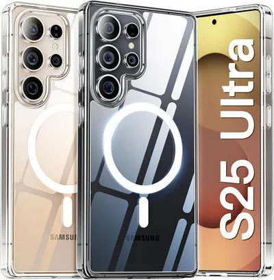 MSM Handyhülle Hülle für Samsung Galaxy S25 / Plus / Ultra Schutz Hard MagSafe Klar