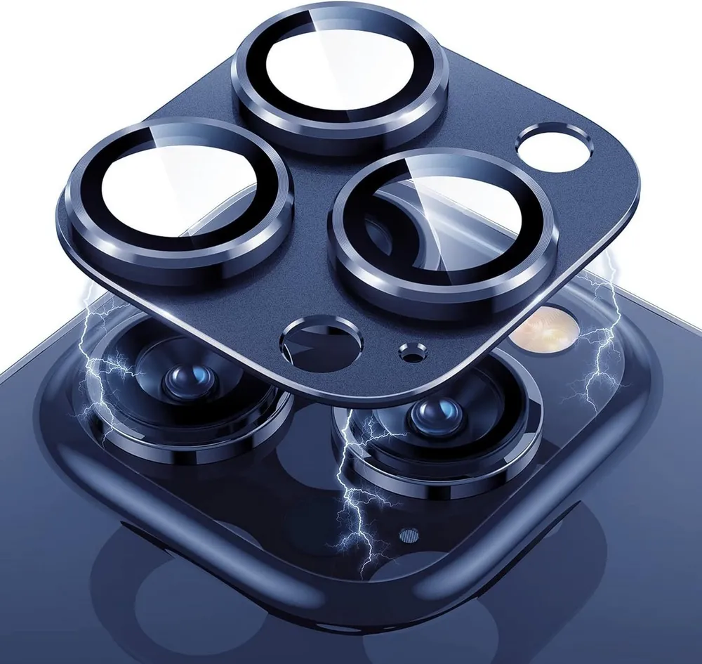 MSM Kameraschutzglas 3D Kameraglas für Apple iPhone 15 Pro/15 Pro Max Schutz Panzerfolie