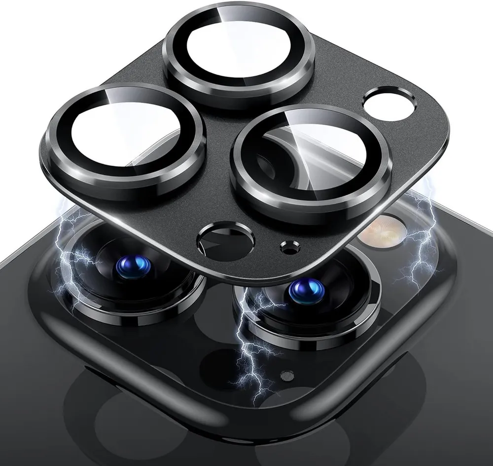 MSM Kameraschutzglas 3D Kameraglas für Apple iPhone 15 Pro/15 Pro Max Schutz Panzerfolie