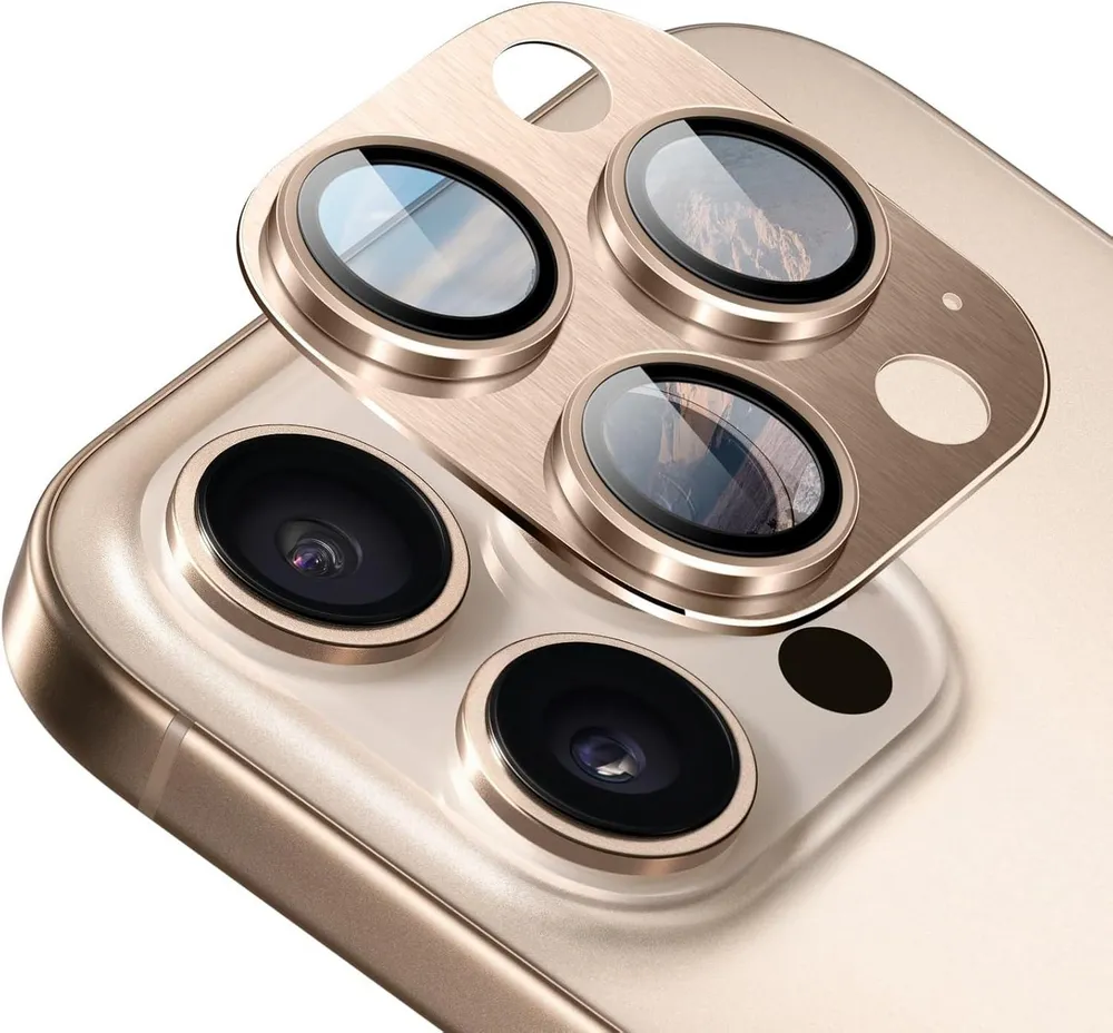 MSM Kameraschutzglas 3D Kameraglas für Apple iPhone 16 Pro / 16 Pro Max Panzerfolie Titan