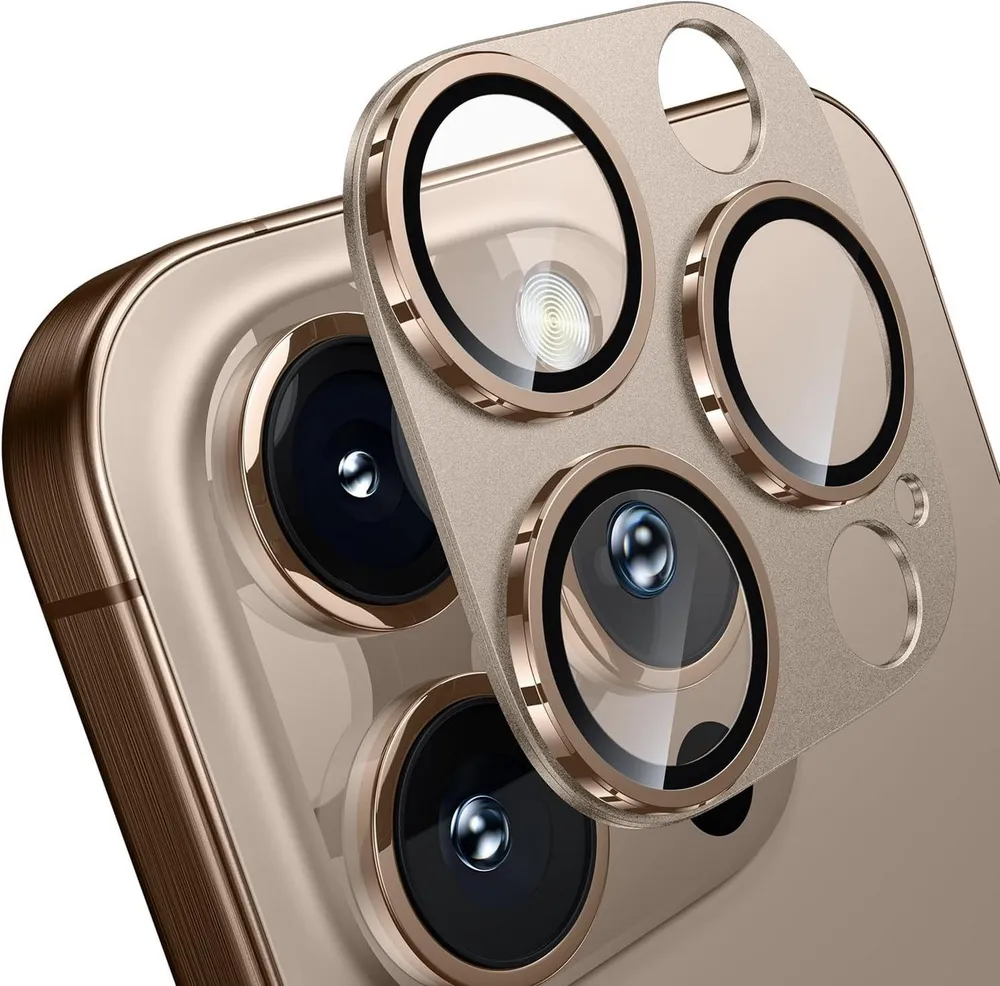 MSM Kameraschutzglas 3D Kameraglas für Apple iPhone 16 Pro / 16 Pro Max Panzerfolie Titan