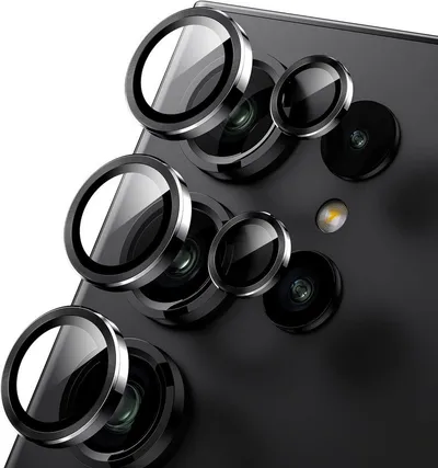 MSM Kameraschutzglas 5X Linsenglas für Samsung Galaxy S24 Ultra Schutz Panzerfolie Titan