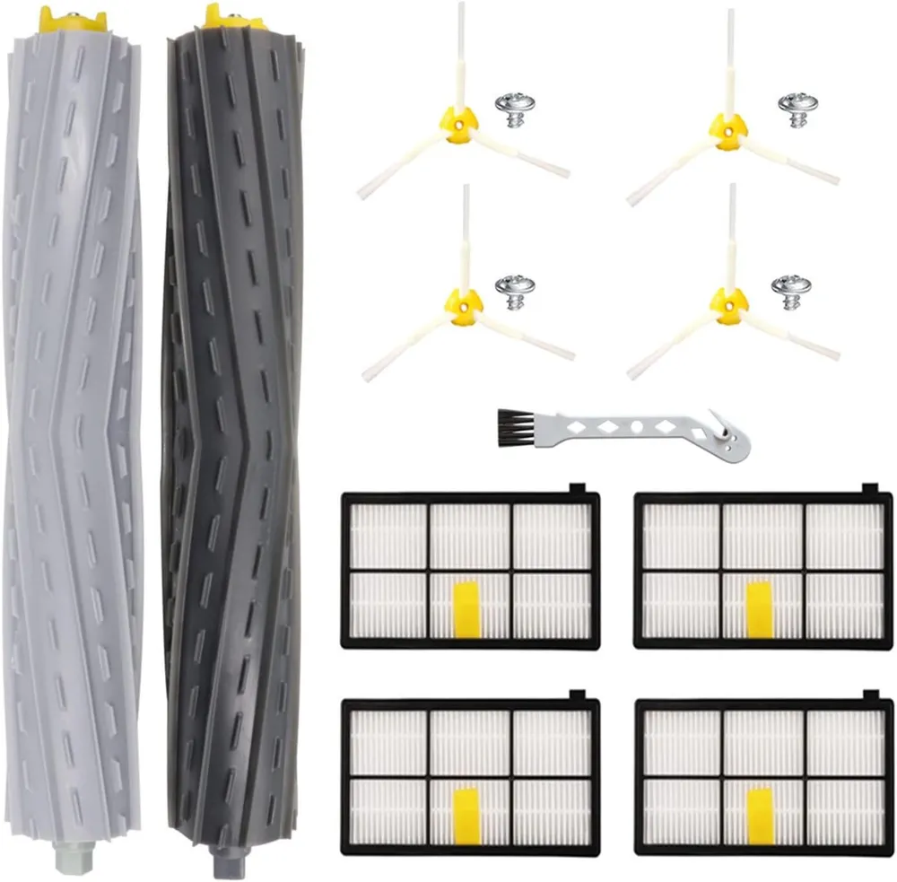 MSM Saugroboter Zubehör-Set Ersatzteile Bürsten Filter Für iRobot Roomba 800 900 Serie, Zubehör für iRobot Roomba 860, iRobot Roomba 865, iRobot Roomba 866, iRobot Roomba 870, iRobot Roomba 871, iRobot Roomba 875, iRobot Roomba 876, iRobot Roomba 880, iRobot Roomba 886, iRobot Roomba 896, iRobot Roomba 960, iRobot Roomba 966, iRobot Roomba 971, iRobot Roomba 976, iRobot Roomba 980, iRobot Roomba 981