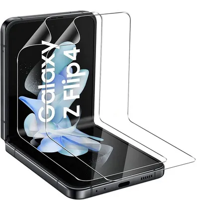 MSM Schutzfolie 2X Panzerfolie für Samsung Galaxy Z Flip 4 5G Glasfolie Anti-Schock