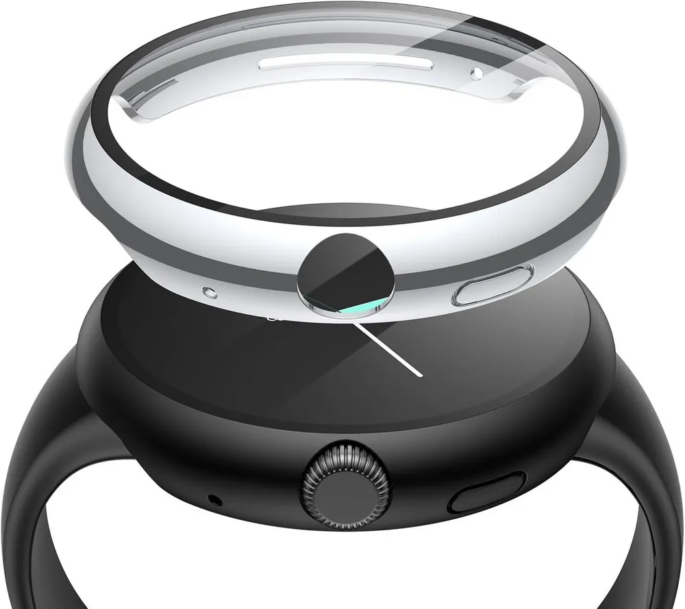 MSM Smartwatch-Hülle Hülle für Google Pixel Watch 4 45mm / 41mm Panzerfolie Schutzglas Case