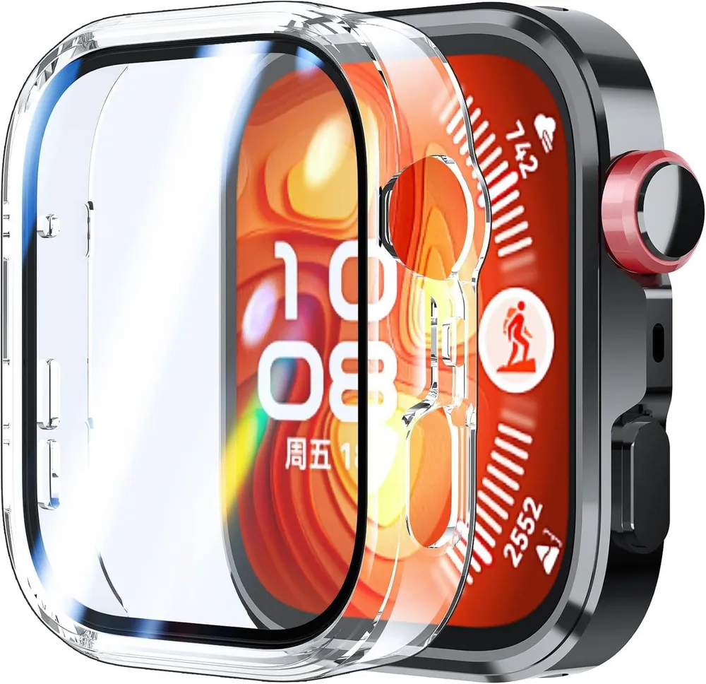 MSM Smartwatch-Hülle Hülle für Huawei Watch Fit 4 / Pro Schutzglas Panzerfolie 9H