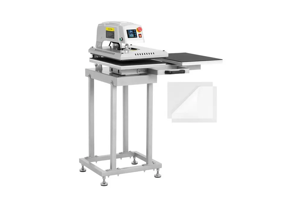 MSW Bügelsystem Doppelte pneumatsche Transferpresse 40x60cm T-Shirts Keramik Vitrolite