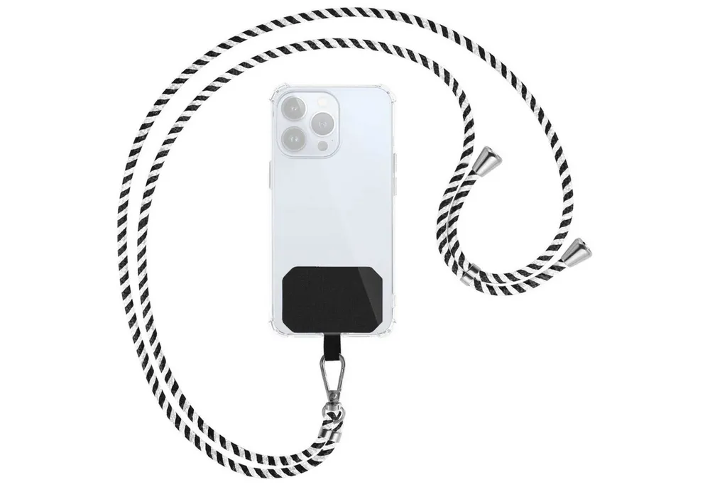 mtb more energy Handykette Universal (HBS) Metallfarbe silber, für nahezu alle Smartphone-Hüllen