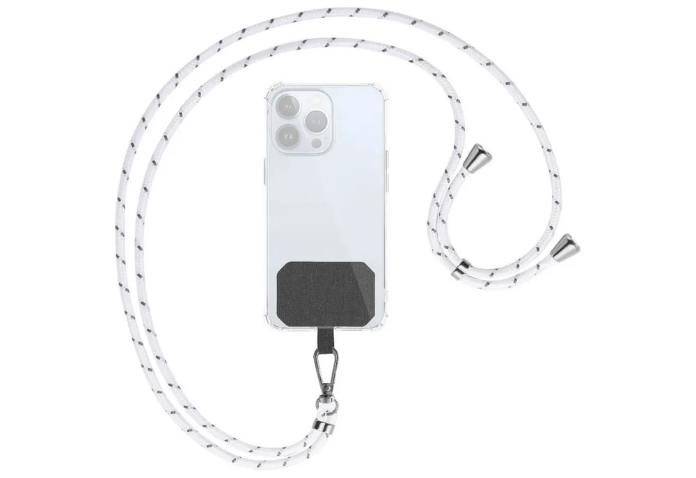 mtb more energy Handykette Universal (HBS) Metallfarbe silber, für nahezu alle Smartphone-Hüllen