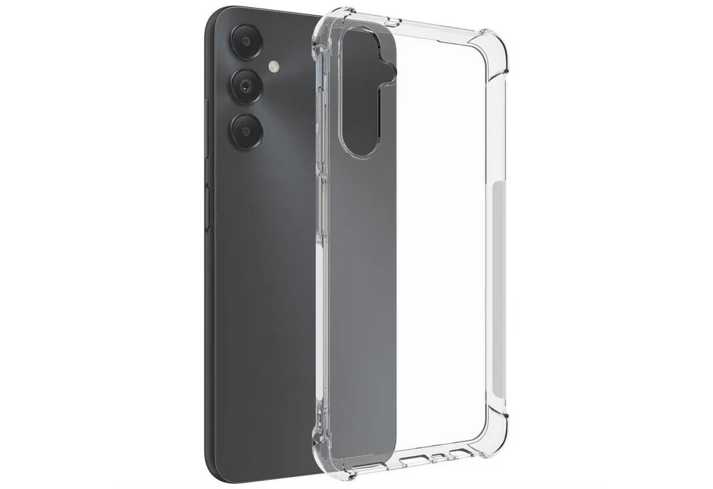 mtb more energy Smartphone-Hülle Clear Armor Case für Samsung Galaxy A05s (SM-A057), Transparente TPU Schutzhülle Case Backcover mit Anti-Shock Verstärkung