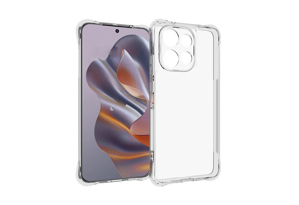 mtb more energy Smartphone-Hülle Clear Armor Case für Motorola Moto Edge 50 Neo, Transparente TPU Schutzhülle Case Backcover mit Anti-Shock Verstärkung