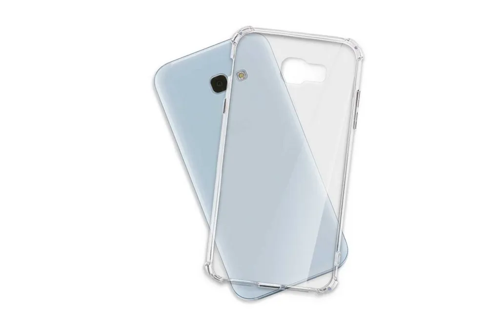 mtb more energy Smartphone-Hülle Clear Armor Case für Samsung Galaxy A5 2017, Transparente TPU Schutzhülle Case Backcover mit Anti-Shock Verstärkung