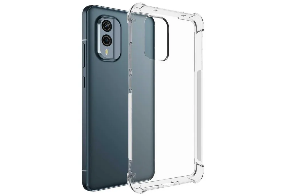 mtb more energy Smartphone-Hülle Clear Armor Case für Nokia X30 5G (6.43), Transparente TPU Schutzhülle Case Backcover mit Anti-Shock Verstärkung