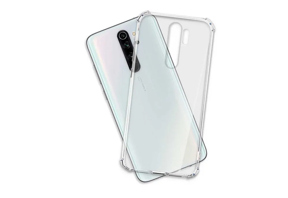 mtb more energy Smartphone-Hülle Clear Armor Case für Xiaomi Redmi Note 8 Pro, Transparente TPU Schutzhülle Case Backcover mit Anti-Shock Verstärkung